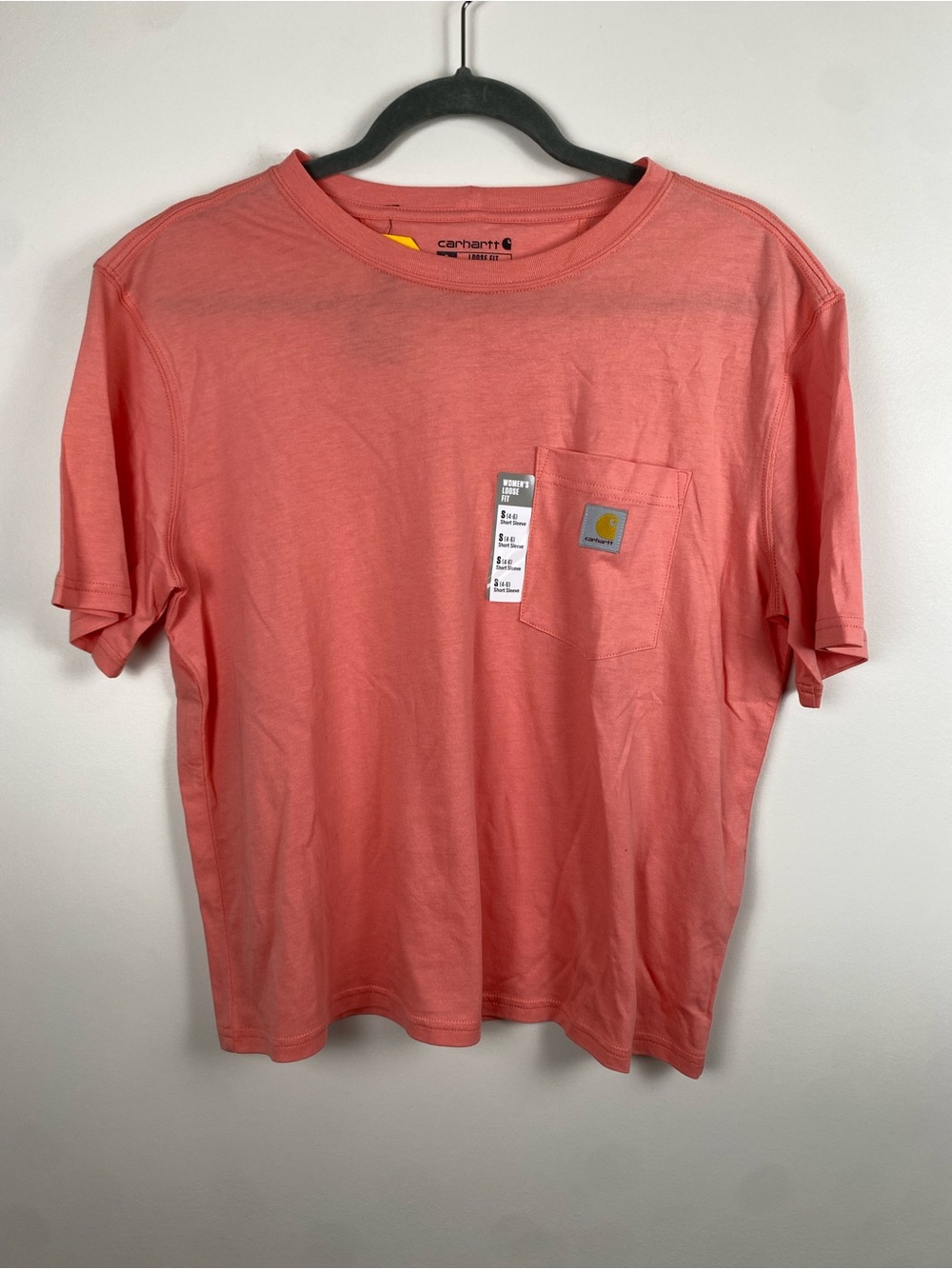 NWT Carhartt Tencel Series Women's Coral Short Sleeve Shirt Small
